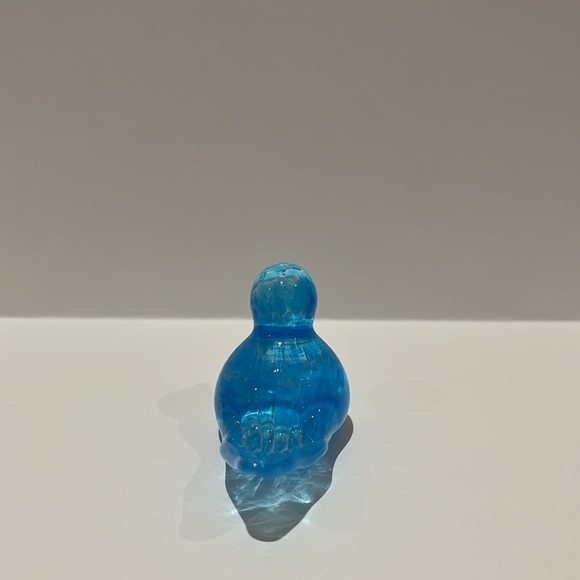 Vtg Blue and Clear Glass Bird Figurine/Paperweight - Picture 3 of 7